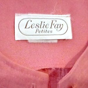 LESLIE FAYE PETITES, PINK, 3/4 LENGTH SLEEVES